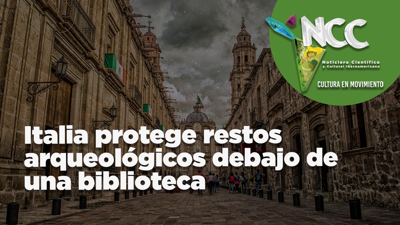 Italia protege restos arqueológicos debajo de una biblioteca