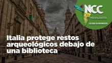 Italia protege restos arqueológicos debajo de una biblioteca