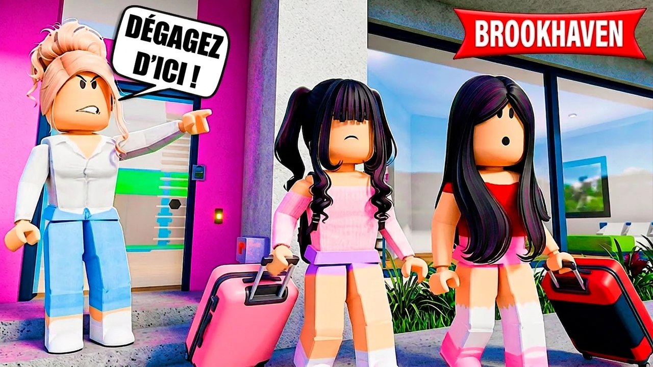 Des filles chassées de chez elles par leur belle-mère ! | Petites histoires Brookhaven RP | Roblox