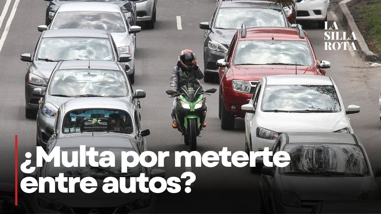 ¿Circulas entre autos? La multa para motociclistas en CDMX supera los 2 mil pesos
