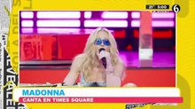 Madonna sorprende en Times Square con concierto