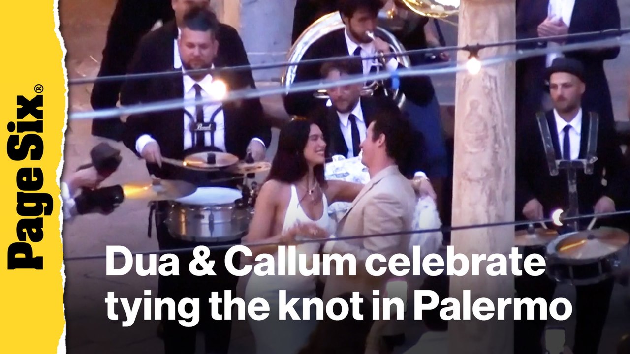 Dua Lipa and Callum Turner dance the night away at lavish Palermo wedding festivities