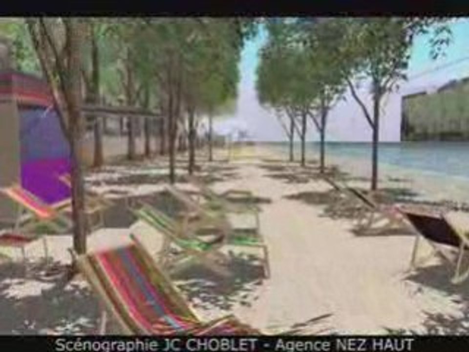 Paris Plages à la Villette : la vidéo 3 D