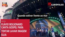 Flávio Bolsonaro canta Gospel para tentar lavar imagem suja