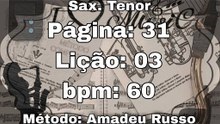 Página: 31 Lição: 03 - Sax. Tenor [60 bpm]