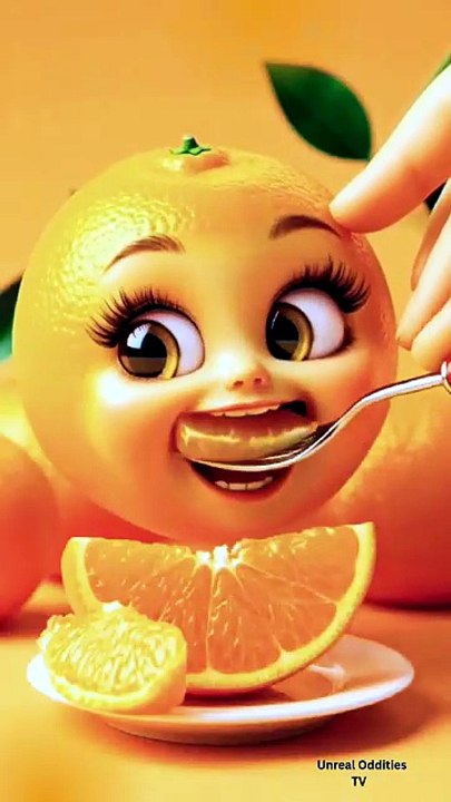 Orange LOSES Its Mind When Fed with a Spoon! 😂🍊