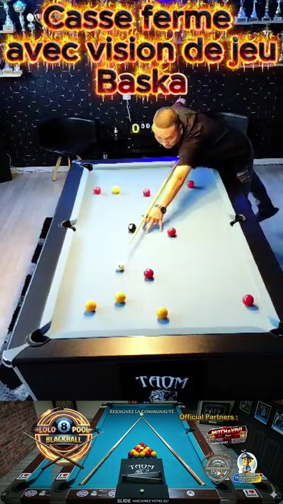 Casse ferme avec vision de jeu Baska  #8ball #8pool #blackball #billard #ultimatepool #pourtoi #fyp #fluxshorts #reels