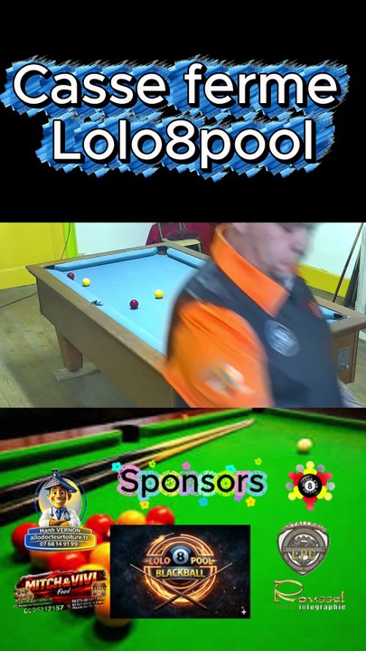 Casse ferme Lolo8pool  #8ball #8pool #blackball #billard #ultimatepool #pourtoi #fyp #fluxshorts #reels