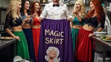 Cook to Beautiful Girl! - Magic Gender Change Skirt Transformation!