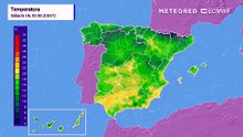 Las temperaturas subirán en amplias zonas del país de cara a la jornada de mañana.