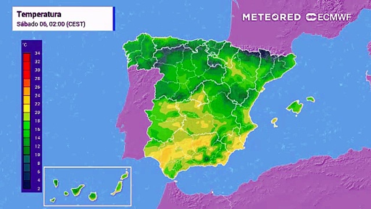 Las temperaturas subirán en amplias zonas del país de cara a la jornada de mañana.