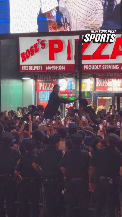 They're already climbing poles and getting the belts out outside MSG