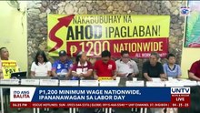 P1,200 minimum wage nationwide, ipananawagan ng mga manggagawa sa Labor Day [Full Movie]
