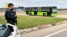 Imágenes del dispositivo de seguridad establecido en el aeropuerto Adolfo Suárez-Madrid Barajas ante la llegada del Papa León XIV