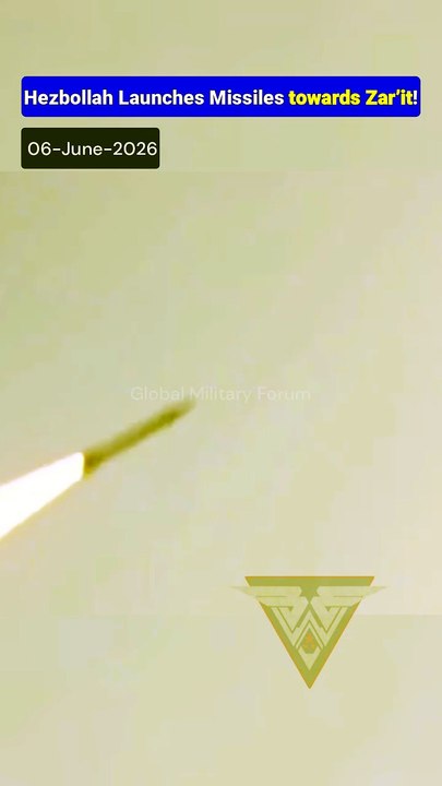 Hezbollah Ballistic Missile Launch at Zar’it