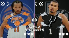 Knicks win 13th-straight playoff game to stun Spurs in Game 2 of the NBA Finals