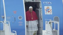 The first thing the Pope did as soon as he set foot in Spain