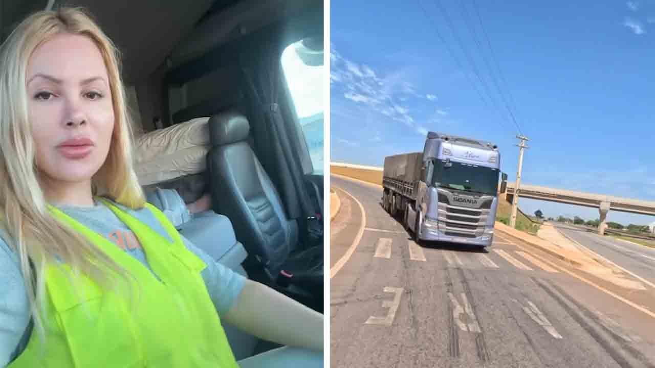 Truck-Influencerin Aline Ouriques macht auf Risiken auf den Straßen aufmerksam