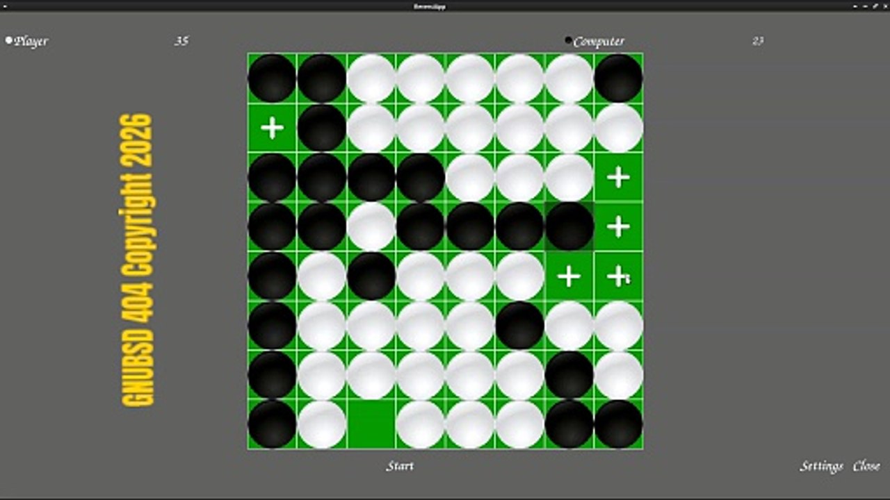 GNUBSD404 Short N128 Reversi (Linux/FreeBSD)
