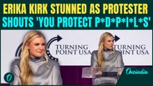 ‘Erika Kirk PROTECTS P*D*P*I*L*S’: Erika HACKLED By Protesters at TPUSA Event | Reaction VIRAL