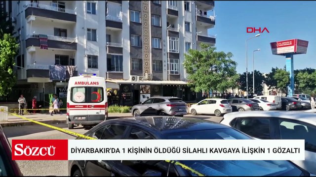 Diyarbakır'da 1 kişinin öldüğü silahlı kavgaya ilişkin 1 gözaltı