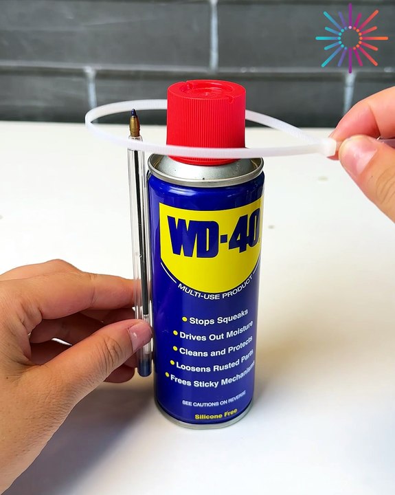 How to store the spray straw