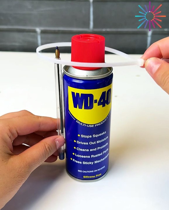 How to store the spray straw