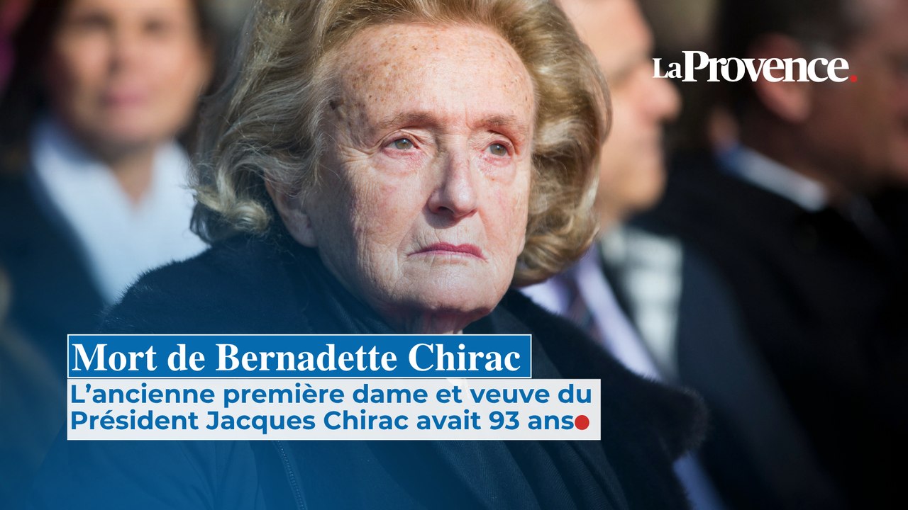 Mort de Bernadette Chirac, veuve du Président Jacques Chirac, à l'âge de 93 ans