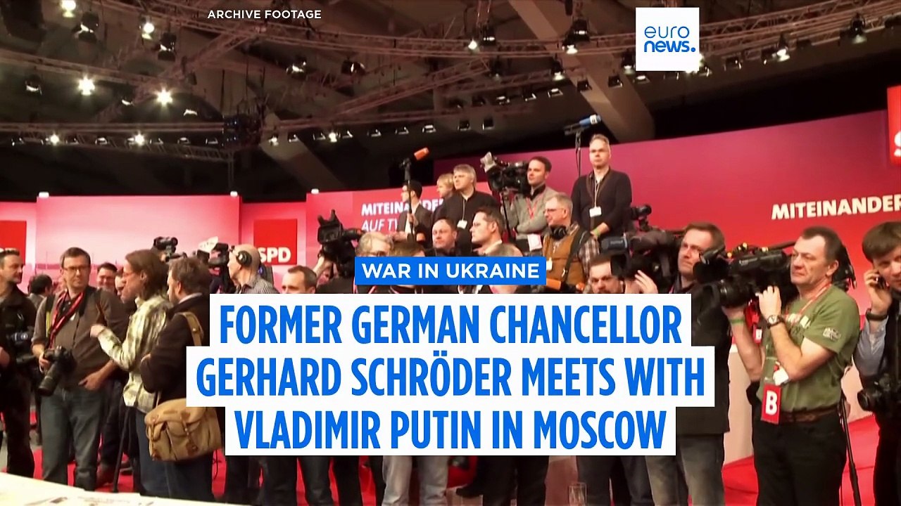 Ukraine launches large-scale drone attack as Putin meets Schröder