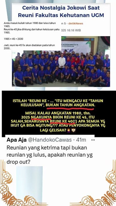 Iya....malu bgt keliatan KIBULNYA ACARA REUNI INI