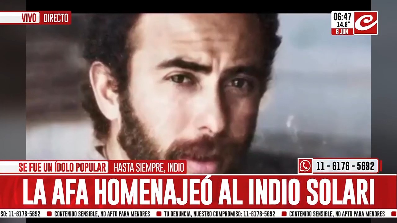 "Esto si que no lo soné", el emotivo homenaje de la AFA al Indio Solari