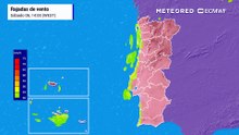 Calor regressa ao interior de Portugal nos próximos dias, mas o vento poderá presistir na faixa costeira