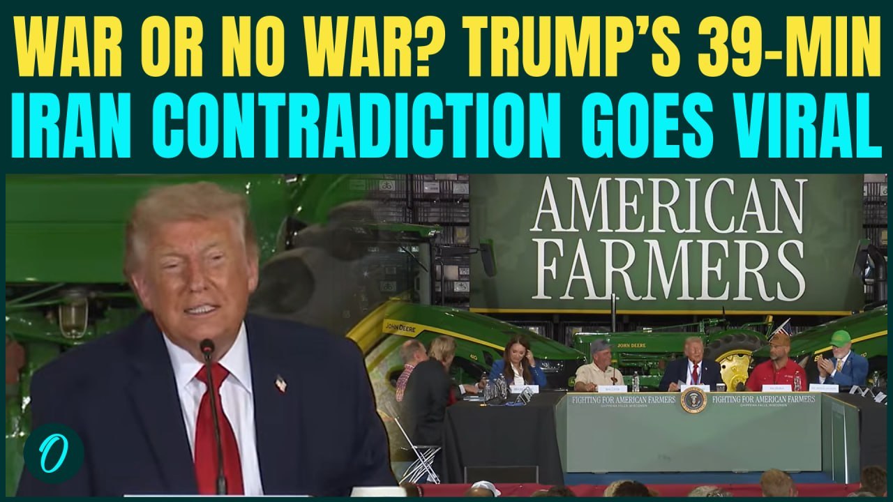 Trump’s Confusing Iran Remarks- “Not a War’… THEN ‘I’m Going Back to Fight a WAR’ 39 Minutes Later