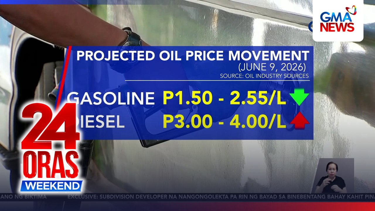 Price hike sa diesel at rollback sa gasolina, iasahan sa Martes | 24 Oras Weekend