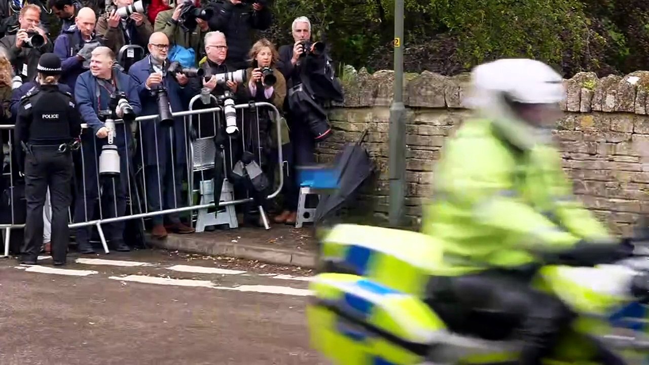 Princess Anne arrives at son’s wedding