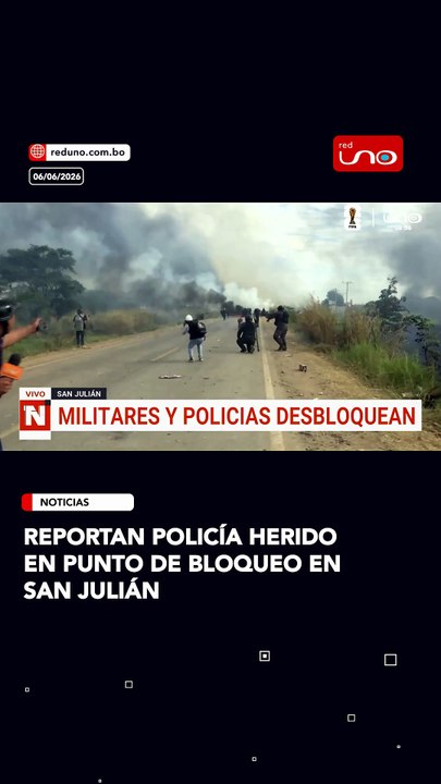 Un efectivo policial resultó herido en un punto de bloqueo instalado en San Julián, según los reportes preliminares