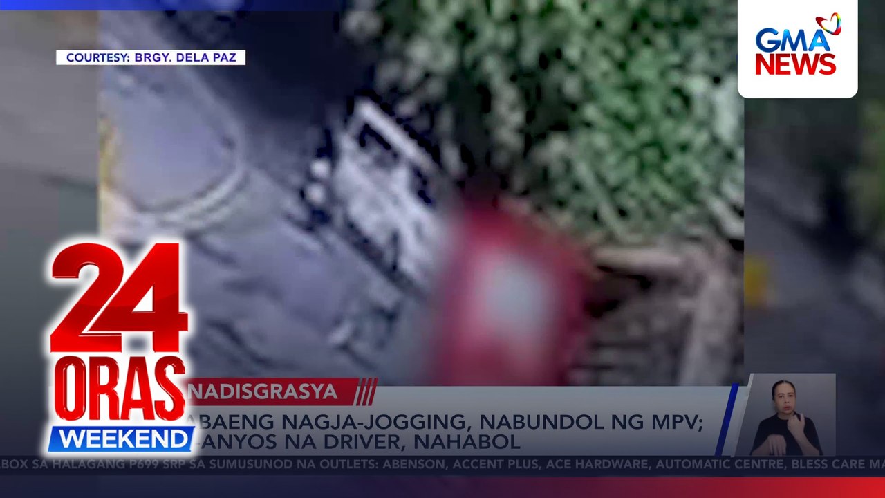 Babaeng nagja-jogging, nabundol ng MPV; 18-anyos na driver, nahabol | 24 Oras Weekend
