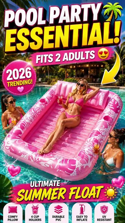 SLOOSH Inflatable Tanning Pool Lounger