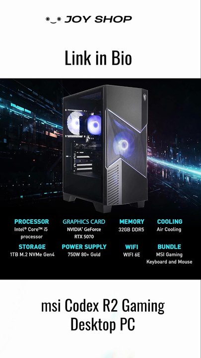 This Prebuilt Packs an RTX 5070! 🤯 MSI Codex R2 #MSI #RTX5070 #GamingPC #PCGaming #usa