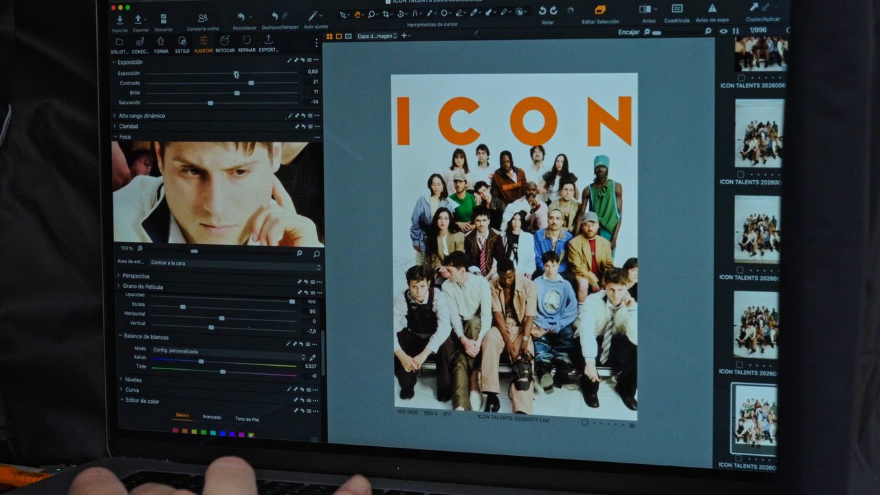 La sesión de fotos de la portada de ICON