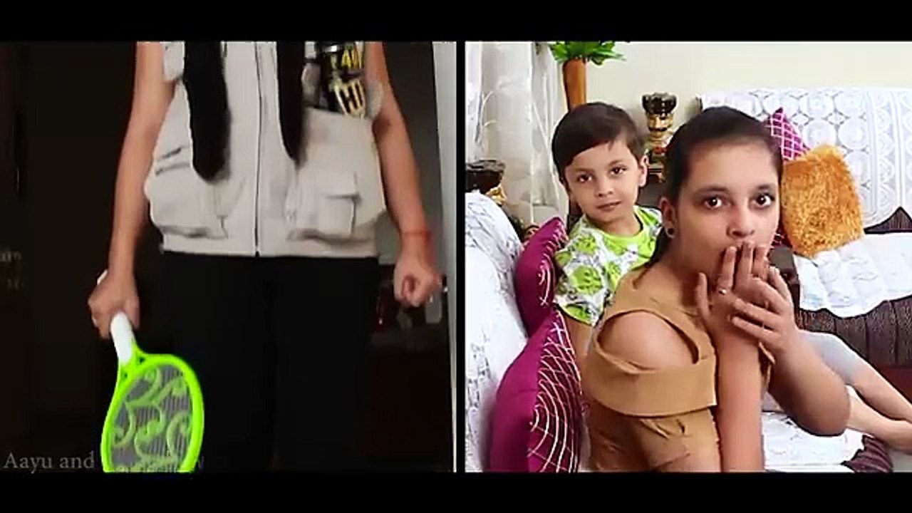 SHORT MOVIE - MOSQUITO ATTACK | MORAL STORY Kids Bloopers | Ep 54 Aayu and Pihu Show