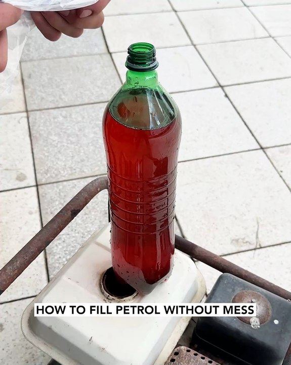 The no spill petrol pump hack🛢️🛠️
