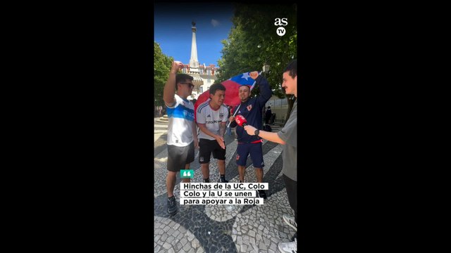 Hinchas de la U, Colo Colo y la UC se encuentran en Portugal para el partido de Chile y ocurre esto: la escena será viral