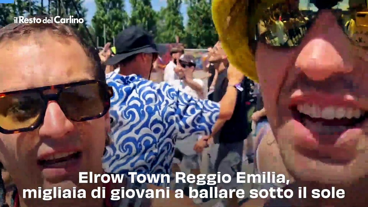 Elrow Town Reggio Emilia, migliaia di giovani a ballare sotto il sole: video