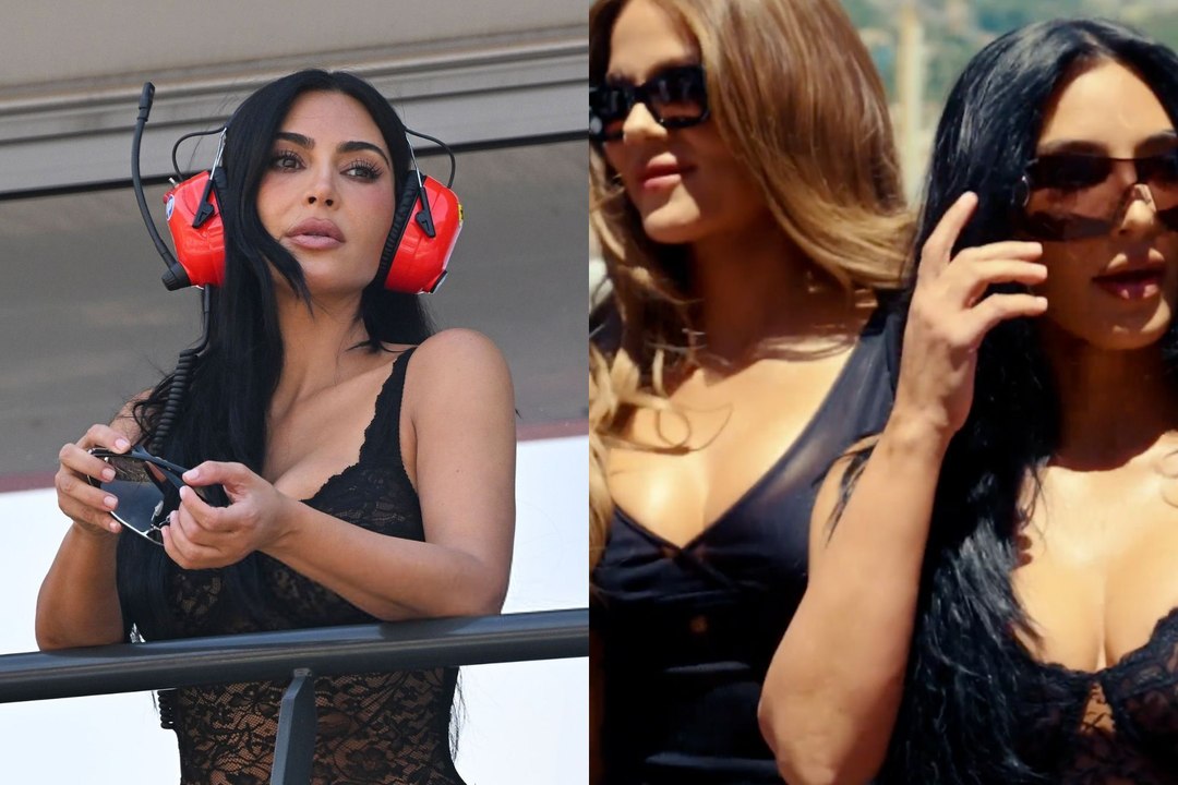 Kim Kardashian y Khloé Kardashian paralizan Mónaco mientras todos los ojos buscan a Lewis Hamilton