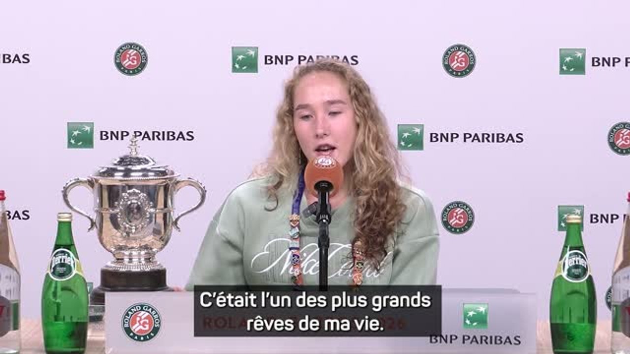 Roland-Garros - Andreeva vit un rêve éveillé après son sacre