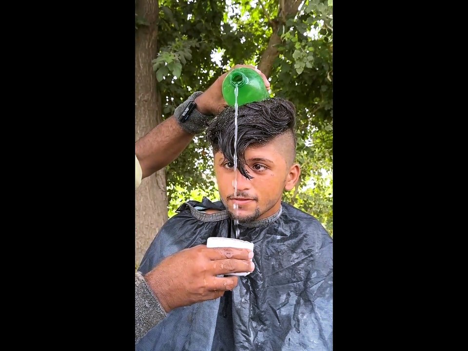 Traditional Old Style Barber Cutting in Village  |🔥 Amazing Barber Skills & Classic Haircut ✂️