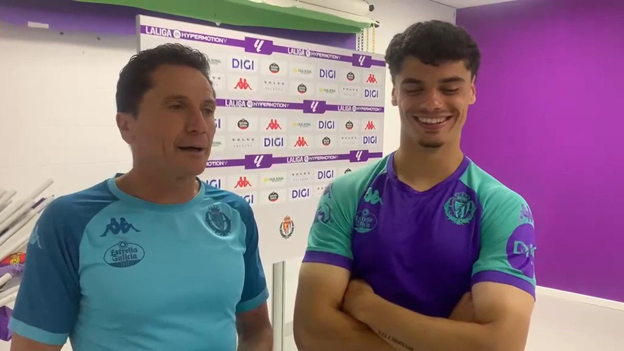Javi Torres y David Torres, padre e hijo en el Valladolid