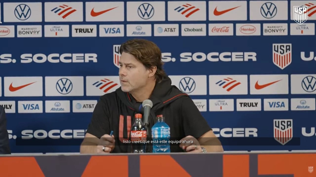 Rueda de prensa de Pochettino tras el USA 1 - Alemania 2