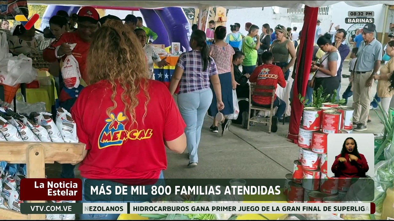 Jornada integral brinda salud y alimentos a más de 1.800 familias del estado Barinas